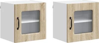 Obrázok produktu pre vidaXL Dvierka na umývačku riadu Kalmar, 2 ks, dub Sonoma, 40 x 31 x 40 cm