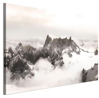 Produktbild von LUMASOUL Wandbilder Wohnzimmer Leinwandbild Landschaft 90x60 cm1-teiliges Bild für Schlafzimmer Flur Büro und Küche modernes Foto-Motiv