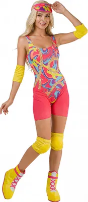 Produktbild von Roller Girl Kostüm für Damen in neonfarben - XS