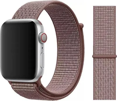 Produktbild von Original Apple Nike Sport Loop Armband 42/44/45mm MTML2ZM/A Smokey Mauve