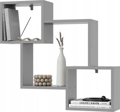 Produktbild von EstiloHome Wandregal MODO 80 cm, Grau – Hängeregal, auch für Dachschrägen