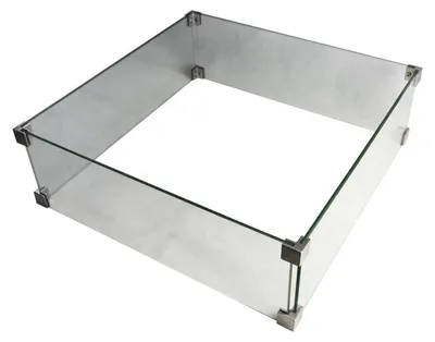 Obrázok produktu pre Glasumrandung für Feuertisch Montreal und Rova Bar inkl. 8 Eckverbinder