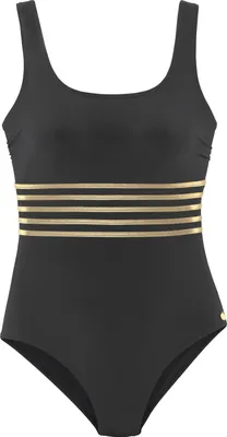 Produktbild von LASCANA Badeanzug Elodie schwarz-goldfarben Größe 42 Cup E