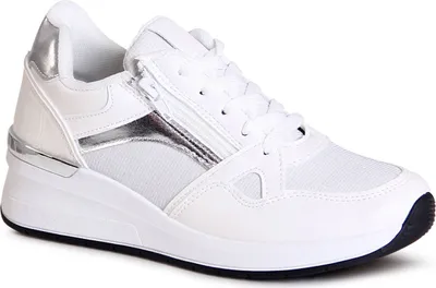 Produktbild von topschuhe24 2846 Damen Plateau Sneaker Turnschuhe, Farbe:Weiß, Größe:40 EU