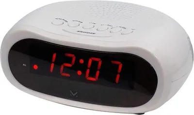 Image de Réveil numérique à LED pour table de chevet avec câble