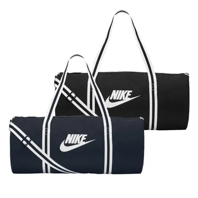 Produktbild von NIKE Damen Herren Sporttasche Umhängetasche Reisetasche Heritage, Farbe:Schwarz, Artikel:-010 black / black / white