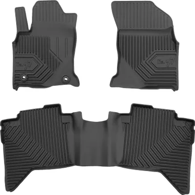 Immagine prodotto di Tappetini in gomma No.77 per Toyota Hilux VIII 2015-2025 TPE nero 3 pz