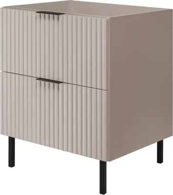 Produktbild von RODAN | Waschbeckenunterschrank - 60cm | Beige Matt - B/HT 60/77/46cm | Badmöbel, MDFplatte, Badezimmerschrank, Badezimmermöbel