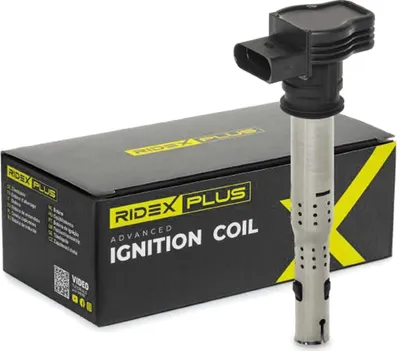 Produktbild von RIDEX PLUS 689C0019P Zündspule für VW GOLF VI (5K1) Golf V Schrägheck (1K1) Polo Schrägheck (6R1, 6C1) für AUDI A4 Avant (8K5, B8) A6 Avant