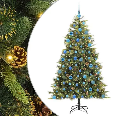 Imagen del producto de vidaXL Árbol de Navidad artificial plegable con piñas, 180 cm