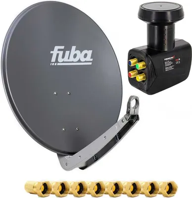 Produktbild von Fuba Set 4 Teilnehmer SAT Anlage DAA 650 A PremiumX Quad LNB 8x F-Stecker