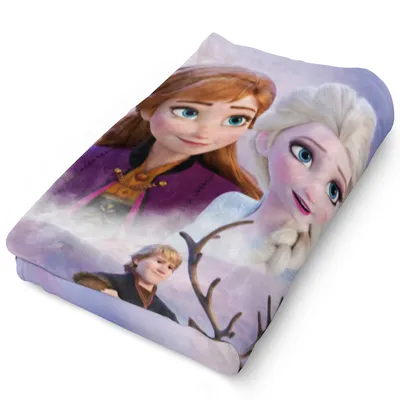 Produktbild von Frozen Die Eiskönigin Decke Sky 130x170 cm Kuscheldecke passend zur Bettwäsche