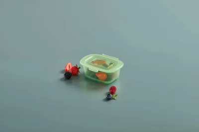 Image de Boîte en silicone réutilisable Lékué 200ml. - Vert