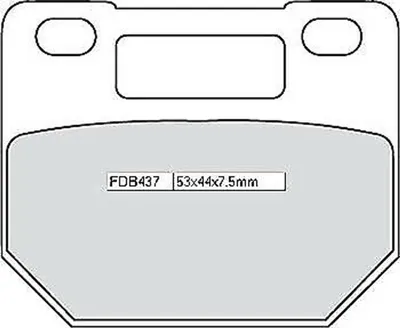 Produktbild von FERODO Bremsbelag FDB 437 Platinum