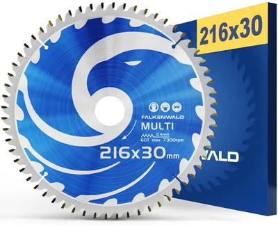 Obrázok produktu pre Píla kruhová – kotúč 216x30 mm určený na rezanie dreva, kovu a hliníka