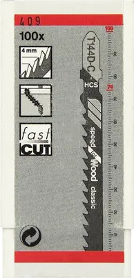 Image de Bosch 100 Stichsägeblätter T 144 D-C Clas