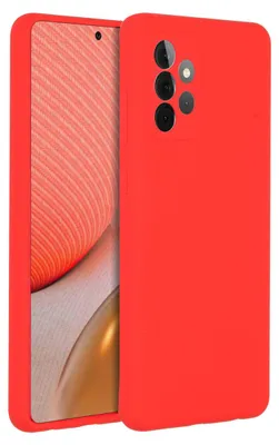 Produktbild von Accezz Liquid Silikoncase Samsung Galaxy A72 - Rot