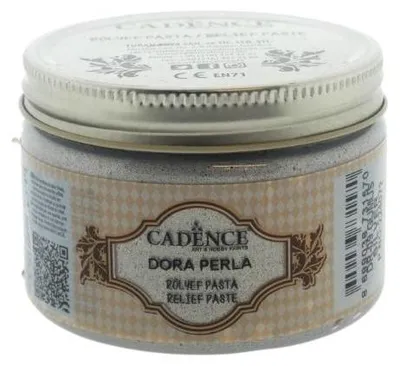 Imagen del producto de Cadence, pintura metálica, color Dora Perla, pasta de relieve, 150 ml, color plata