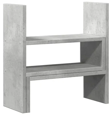 Obrázek produktu pro vidaXL Stolní organizér nastavitelný betonový šedý 40x17x41 cm