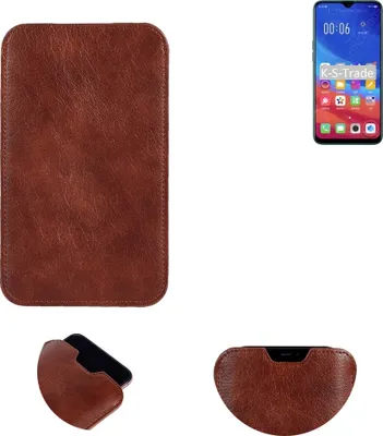 Produktbild von K-S-Trade Schutzhülle Handyhülle kompatibel mit Oppo A7n Handytasche Kunstleder Sleeve in braun