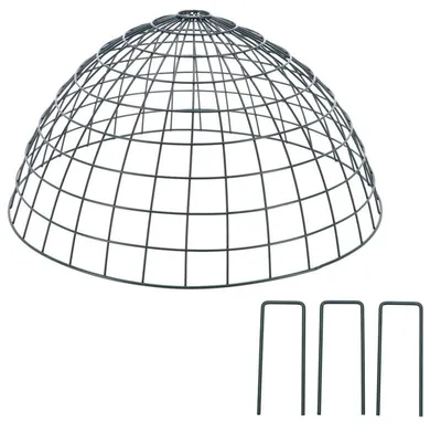 Image de Cage de Protection Oiseau - Métal Vert - 50,5 x 50,6 x H 25,3 cm