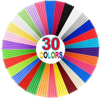 3D-Pen Filament 30 Farben 1,75 mm PLA 150 m + 2 Fingerkappen