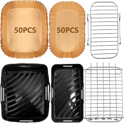 Image de Accessoires pour friteuse à air, compatibles avec les modèles EY9018 de 8,3 litres et 9 litres