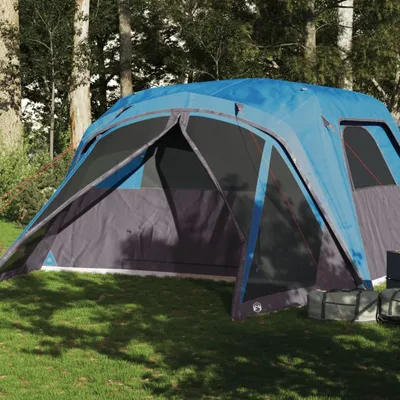Produktbild von Möbel Familienzelt mit Vorzelt 6 Personen Blau Wasserdicht - Campingzelte 94549