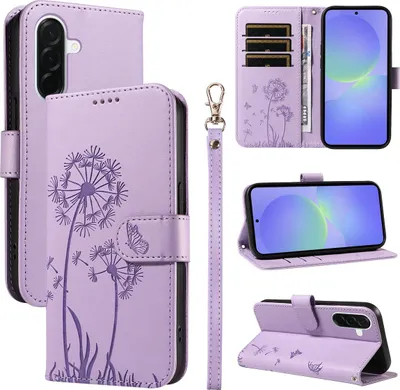Produktbild von Samsung Galaxy A37 Hülle - Coverup Pusteblume Klapphülle - Lavendel