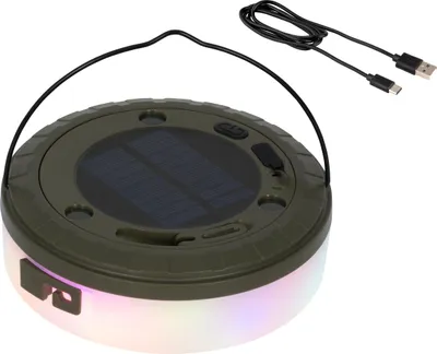 Produktbild von Solar Lichterkette 10m aufrollbar & USB-C aufladbar mit 136 LEDs Bunt