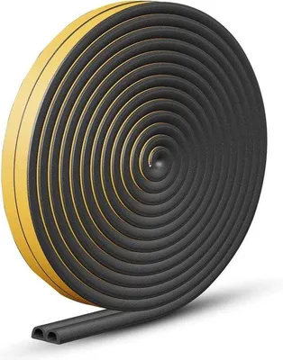Produktbild von Isolierungsschaumtape 9mm x 6mm schwarz 25m