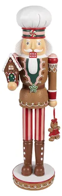 Produktbild von Clayre & Eef Dekorationsfigur Nussknacker 13x12x46 cm Braun Kunststoff
