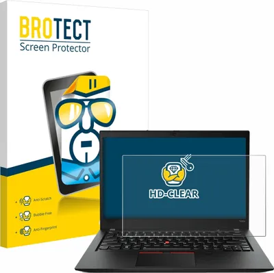 Produktbild von Für Lenovo ThinkPad T490s Schutzfolie BROTECT Displayschutz Display Schutz Folie Klar Transparent
