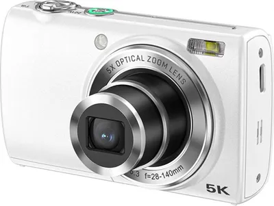 Produktbild von INF Erfassen Sie jedes Detail mit der digitalen 5X-Optik-Zoom-Kamera Weiß