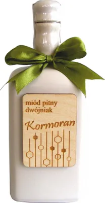 Produktbild von Kormoran Dwojniak Honig (Halber) 0,5L im Steinzeuggefäß | Met Honigwein Metwein Honigmet | 500 ml | 16% Alkohol | Mazurskie Miody | Geschenkidee | 18+