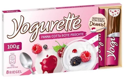 Produktbild von Yogurette Panna Cotta Rote Früchte 8 Riegel