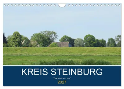 Zdjęcie produktu dla Powiat Steinburg (kalendarz ścienny na rok 2027, format DIN A4 poziomy), kalendarz miesięczny CALVENDO