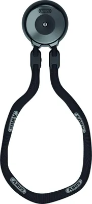 Immagine prodotto di Ancoraggio a muro ABUS WCH + catena ACH 9KS - per la protezione antifurto di biciclette e moto in garage, cantine o davanti a casa - livello di sicurezza ABUS 13 - catena lunga 130 cm