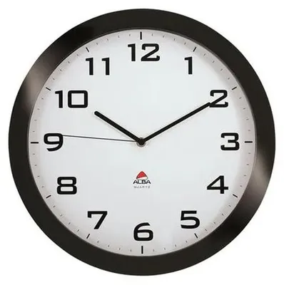 Obrázok produktu pre Alba HORISSIMO N, Múr, Quartzové hodiny, Kolo, Čierna, Akrylonitrilbutadienstyren (ABS), Hliník, Sklo, Dospelí