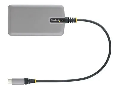 Obrázok produktu pre StarTech.com 5G4AB-USB-C-HUB, USB 3.2 Gen 1 (3.1 Gen 1) Type-C, Micro-USB, USB 3.2 Gen 1 (3.1 Gen 1) Type-A, 5000 Mbit/s, Šedá, Plast, 0,3 m