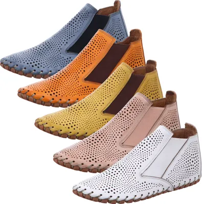 Produktbild von Gemini Damen Stiefeletten Chelsea Boots Leder 031196-02, Größe:39 EU, Farbe:Blau
