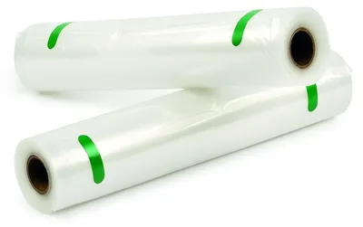 Produktbild von Girmi RVT5228 2 Rollen 28 x 500 cm zur Aufbewahrung von Lebensmitteln und zum Vakuumgaren, kompatibel mit allen Vakuumiergeräten