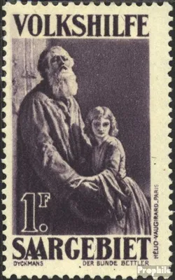 Produktbild von Briefmarken Saarland 1928 Mi 130 postfrisch Volkshilfe: Gemälde (I)