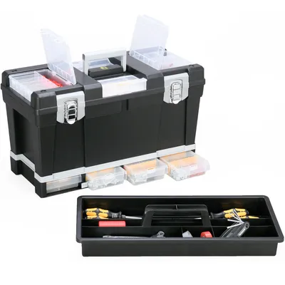 Produktbild von allit Werkzeugkoffer McPlus Depot >S< 23 PP schwarz unbestückt