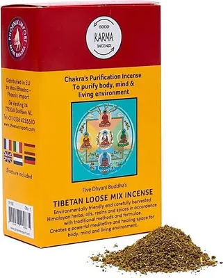 Immagine prodotto di Purificazione dei Chakra in polvere di incenso tibetano - set da 3 pezzi - ±130-140 g