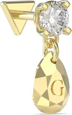 Image de Boucle d'oreille simple Pendentif Guess doré Collection - femme