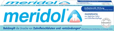 Produktbild von Meridol Zahnpasta, 75 ml - Mundpflege für gesundes Zahnfleisch und frischen Atem