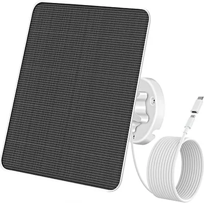 Produktbild von 6 W Solar Panel Wireless Outdoor -Überwachungskamera, 5 V IP65 wasserdichte Stromversorgungssicherheit Batterie 3 m, kompatible Mikro -USB -Typ C, 360