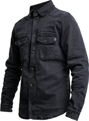 Image de John Doe Motoshirt XTM Denim chemise de moto, noir, 4XL