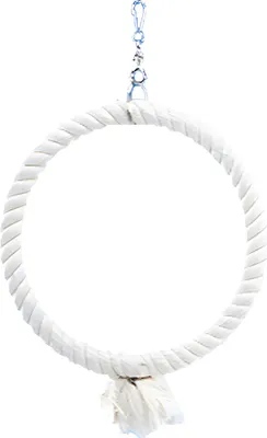 Immagine prodotto di Nobby Cage Toy, anello di arrampicata in cotone, piccolo, 24 cm bianco